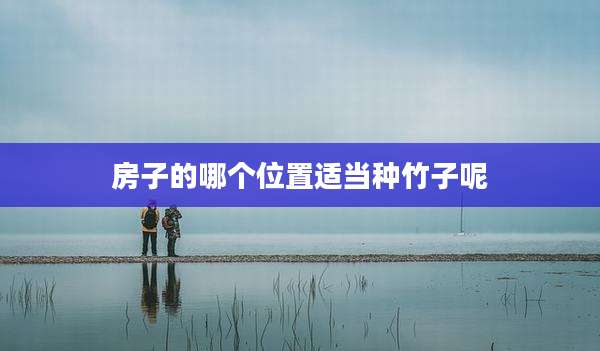 房子的哪个位置适当种竹子呢