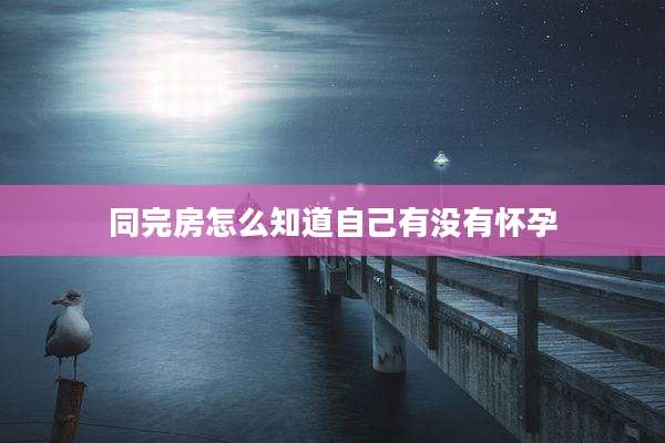同完房怎么知道自己有没有怀孕
