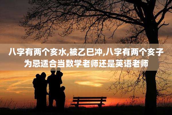八字有两个亥水,被乙巳冲,八字有两个亥子为忌适合当数学老师还是英语老师