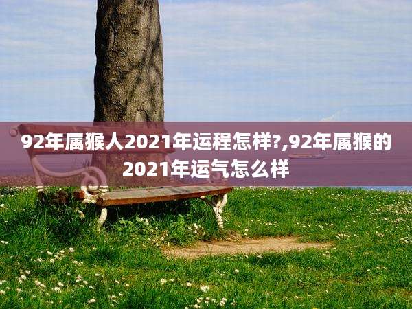 92年属猴人2021年运程怎样?,92年属猴的2021年运气怎么样