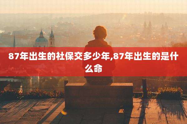 87年出生的社保交多少年,87年出生的是什么命