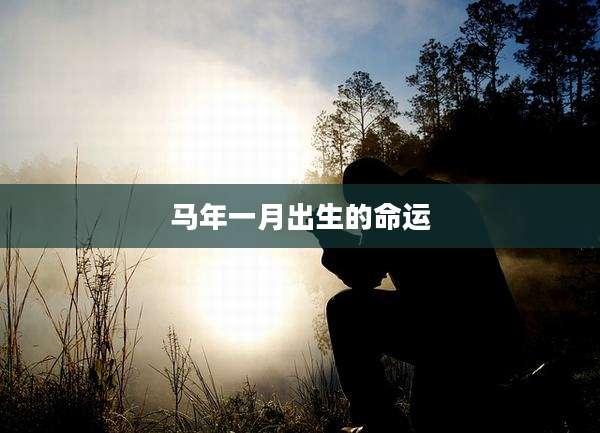 马年一月出生的命运