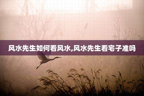 风水先生如何看风水,风水先生看宅子准吗