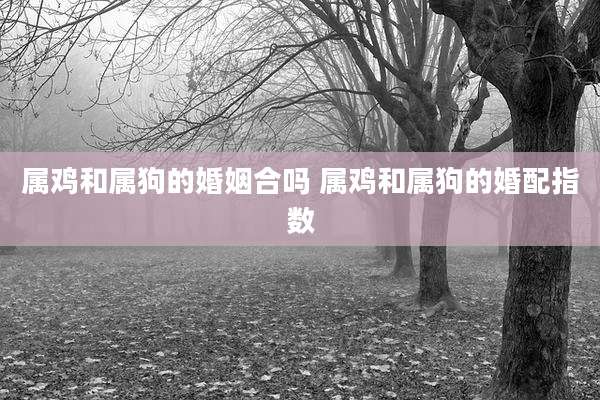 属鸡和属狗的婚姻合吗 属鸡和属狗的婚配指数