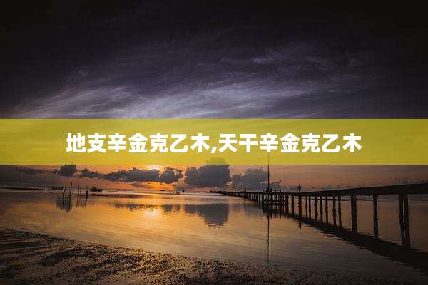 地支辛金克乙木,天干辛金克乙木
