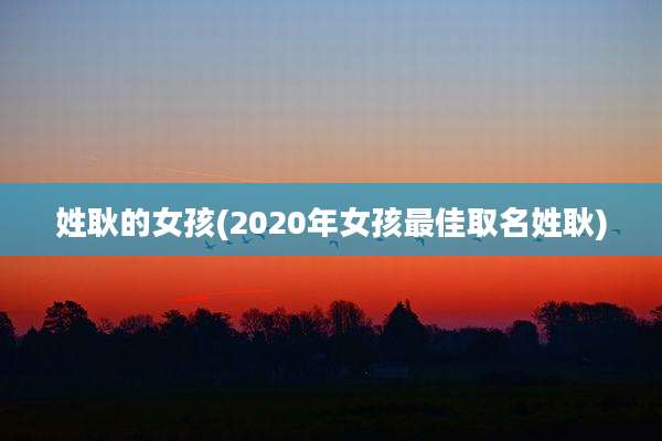 姓耿的女孩(2020年女孩最佳取名姓耿)