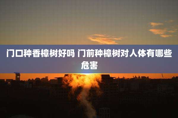 门口种香樟树好吗 门前种樟树对人体有哪些危害