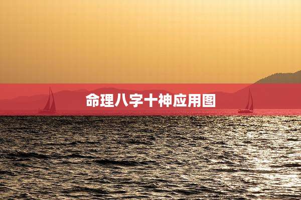 命理八字十神应用图