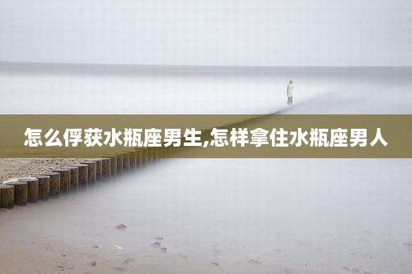 怎么俘获水瓶座男生,怎样拿住水瓶座男人