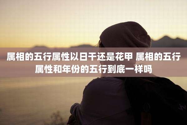 属相的五行属性以日干还是花甲 属相的五行属性和年份的五行到底一样吗