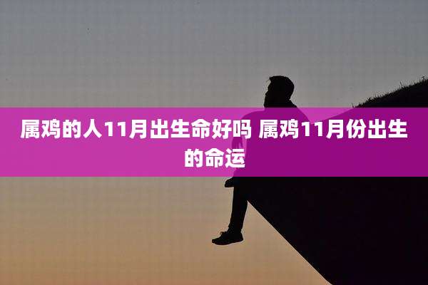 属鸡的人11月出生命好吗 属鸡11月份出生的命运