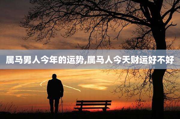 属马男人今年的运势,属马人今天财运好不好