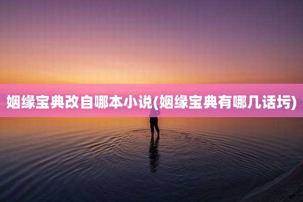 姻缘宝典改自哪本小说(姻缘宝典有哪几话圬)