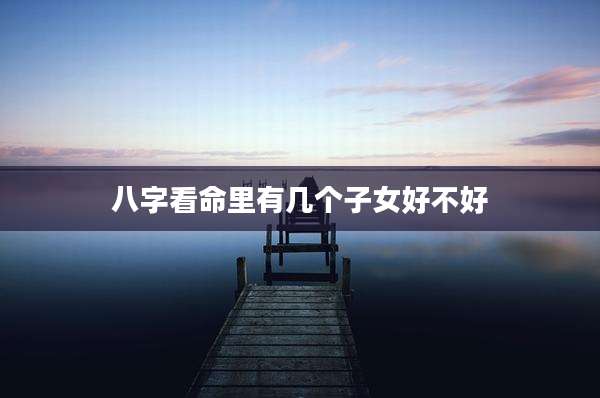 八字看命里有几个子女好不好