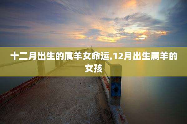 十二月出生的属羊女命运,12月出生属羊的女孩