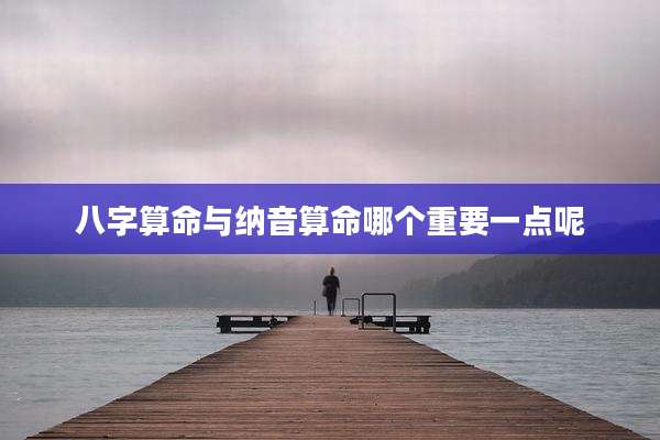 八字算命与纳音算命哪个重要一点呢