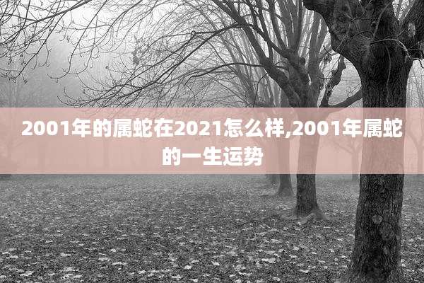 2001年的属蛇在2021怎么样,2001年属蛇的一生运势