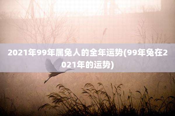 2021年99年属兔人的全年运势(99年兔在2021年的运势)