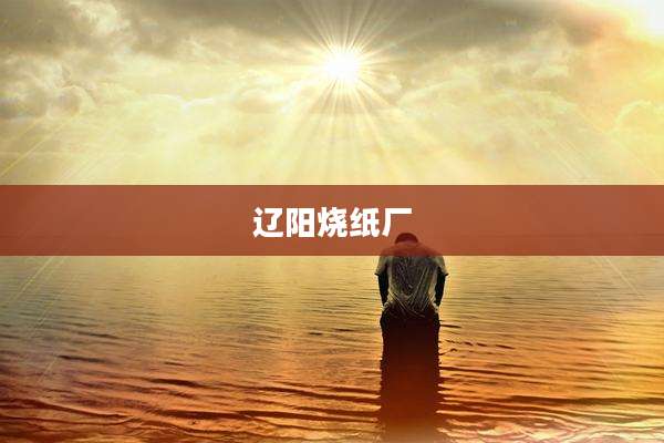 辽阳烧纸厂