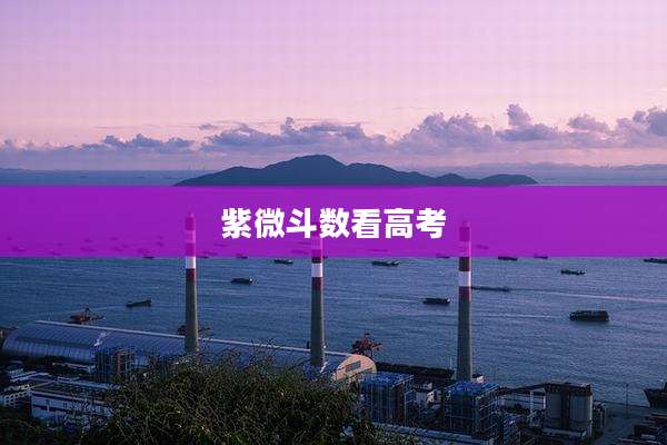 紫微斗数看高考