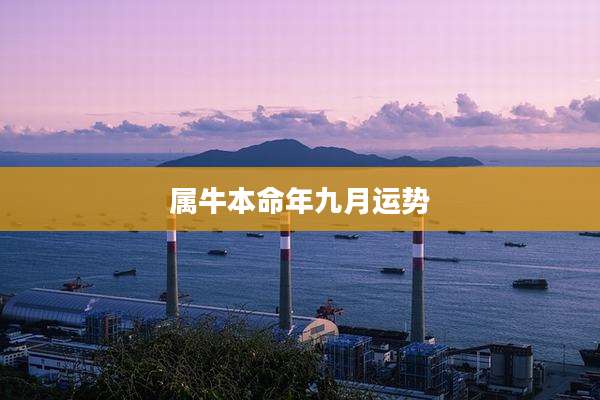 属牛本命年九月运势