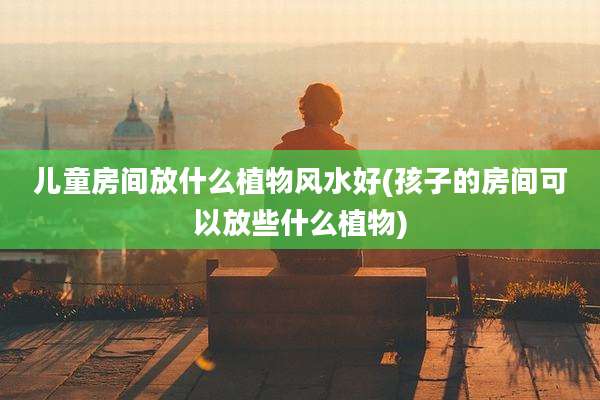 儿童房间放什么植物风水好(孩子的房间可以放些什么植物)