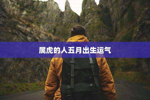 属虎的人五月出生运气