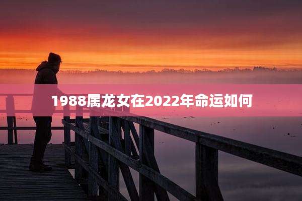 1988属龙女在2022年命运如何