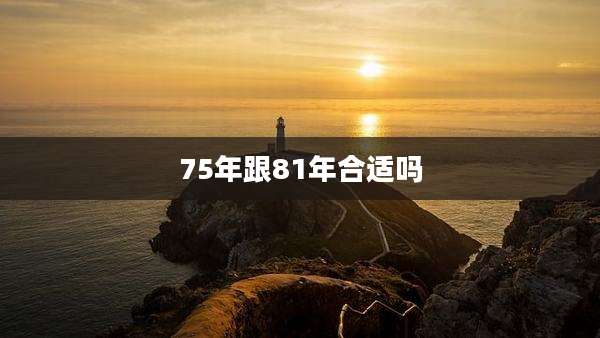 75年跟81年合适吗