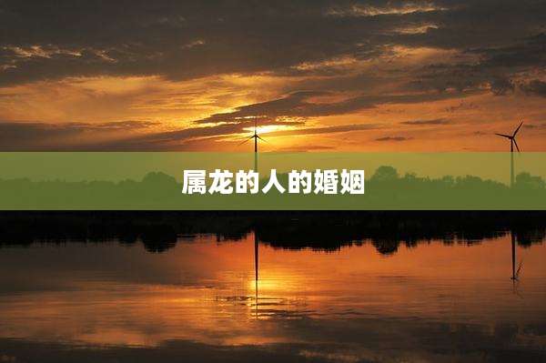 属龙的人的婚姻