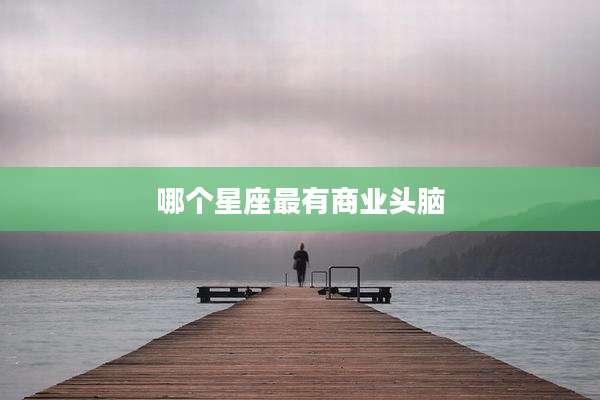 哪个星座最有商业头脑