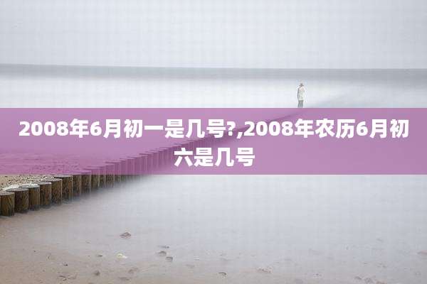 2008年6月初一是几号?,2008年农历6月初六是几号
