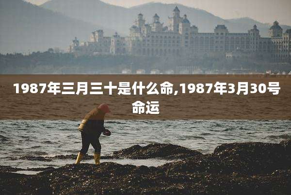 1987年三月三十是什么命,1987年3月30号命运