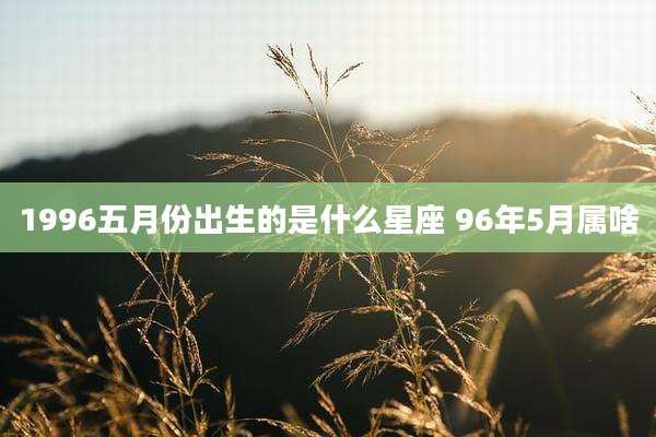 1996五月份出生的是什么星座 96年5月属啥