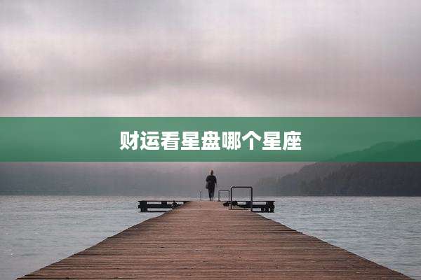 财运看星盘哪个星座