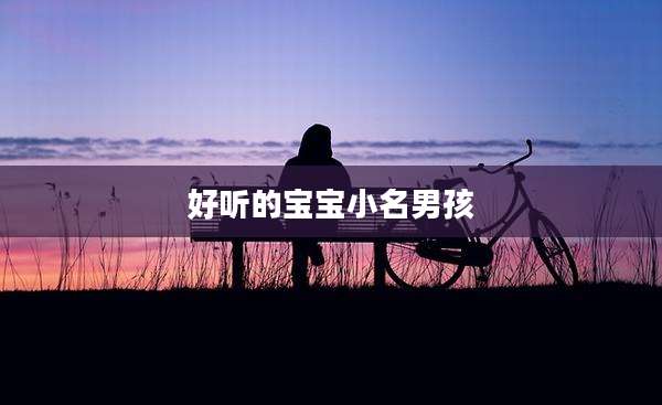 好听的宝宝小名男孩