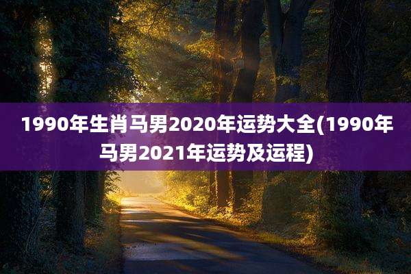 1990年生肖马男2020年运势大全(1990年马男2021年运势及运程)