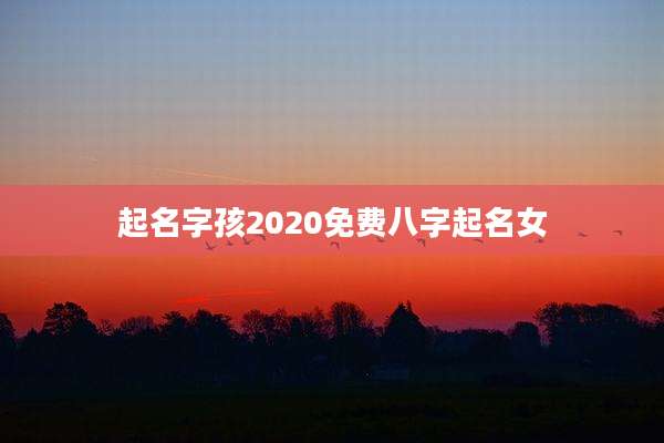 起名字孩2020免费八字起名女