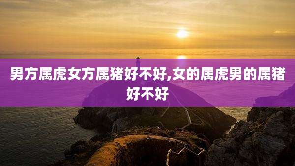 男方属虎女方属猪好不好,女的属虎男的属猪好不好