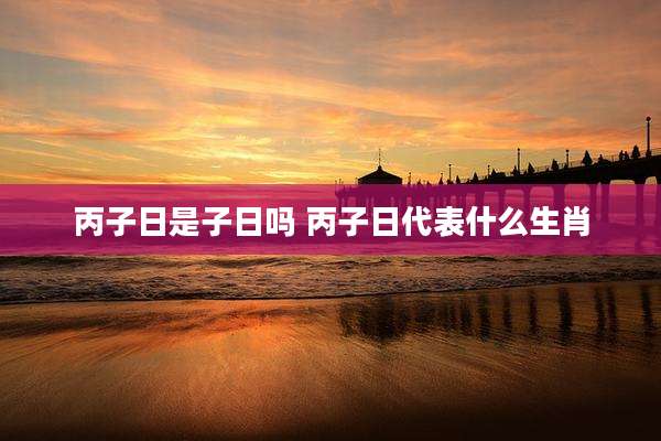 丙子日是子日吗 丙子日代表什么生肖
