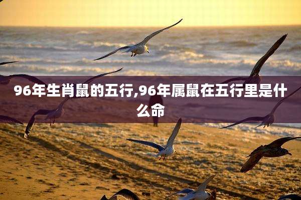 96年生肖鼠的五行,96年属鼠在五行里是什么命