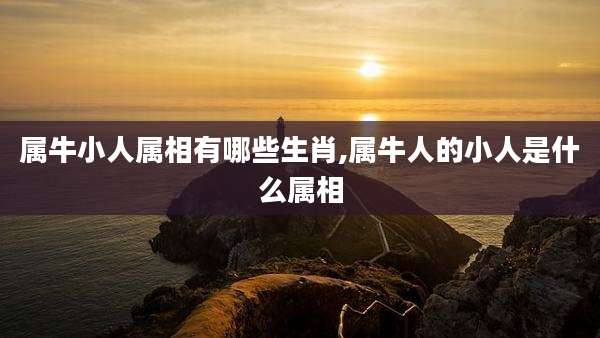 属牛小人属相有哪些生肖,属牛人的小人是什么属相