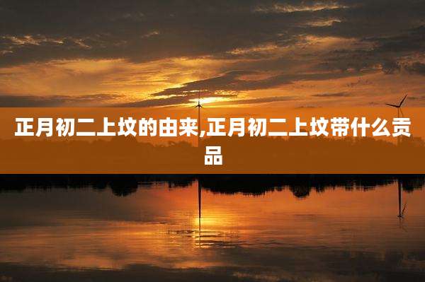 正月初二上坟的由来,正月初二上坟带什么贡品