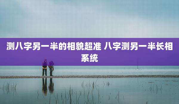 测八字另一半的相貌超准 八字测另一半长相系统