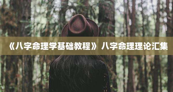 《八字命理学基础教程》 八字命理理论汇集