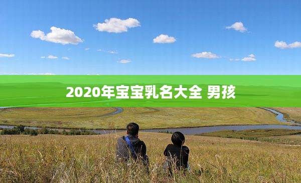 2020年宝宝乳名大全 男孩