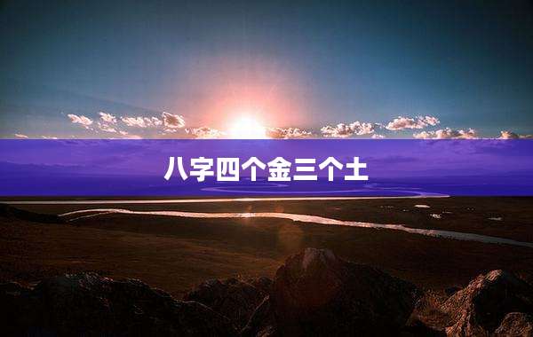 八字四个金三个土