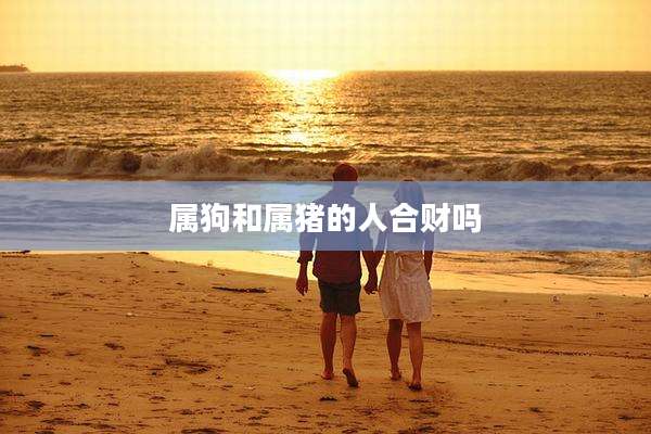 属狗和属猪的人合财吗
