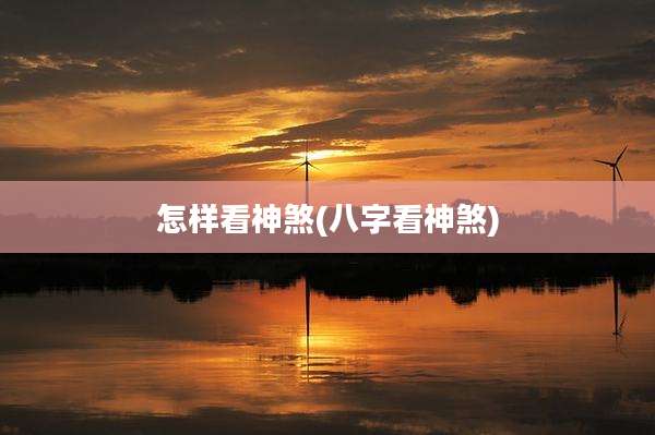 怎样看神煞(八字看神煞)