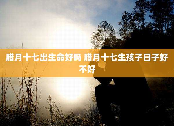 腊月十七出生命好吗 腊月十七生孩子日子好不好